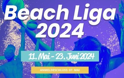 Beachliga 2024 – für 2er Teams – Damen/Heren/Mixed
