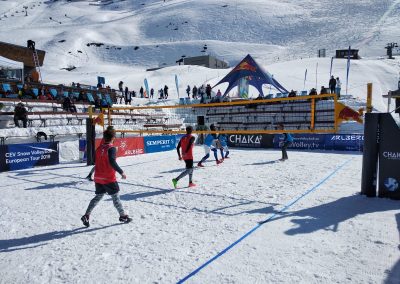 Snowvolleyball in Innsbruck